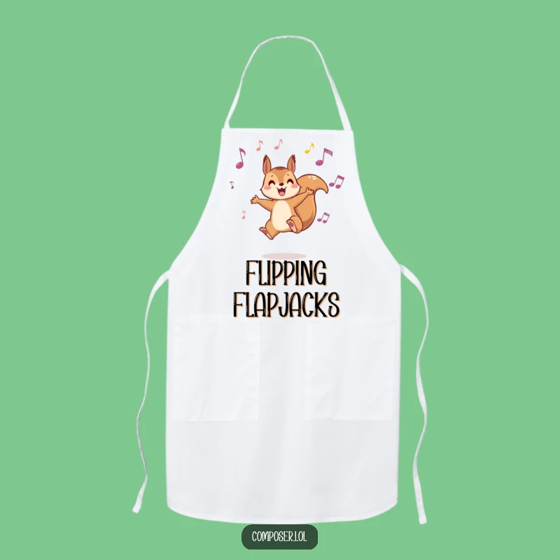 Funny Squirrel Music Apron - Cook with Playful Rhythms