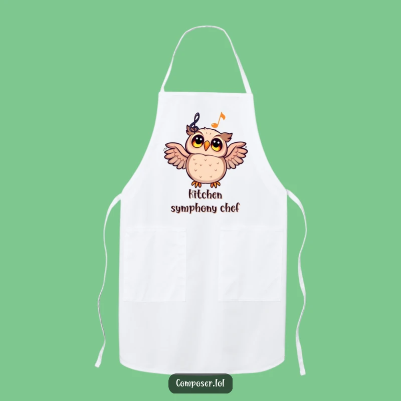Funny Owl Maestro Apron - Cook with Musical Inspiration