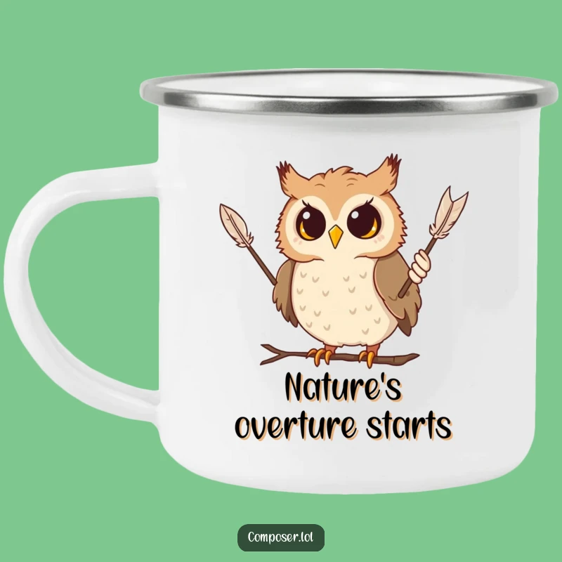 Funny Owl Campfire Mug: Conduct S'mores with Whimsical Charm