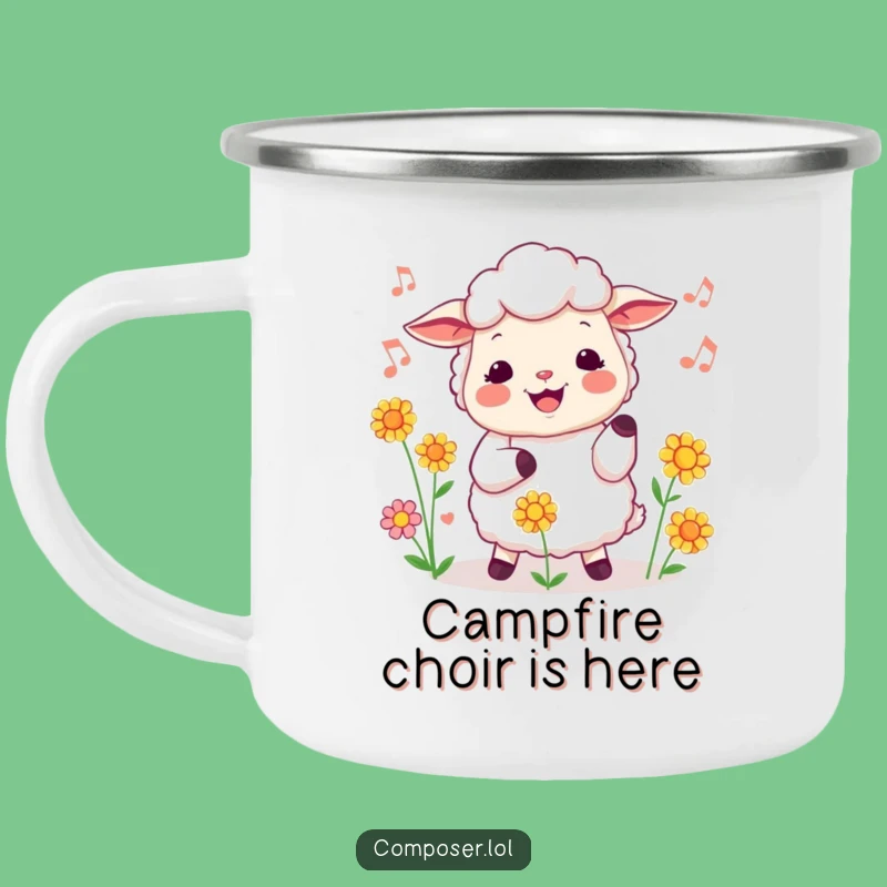 Funny Sheep Nature's Harmony Campfire Mug: Sip and Hum Outdoors