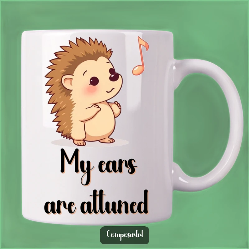 Funny Hedgehog Music Note Mug: A Curious Gift for Music Lovers