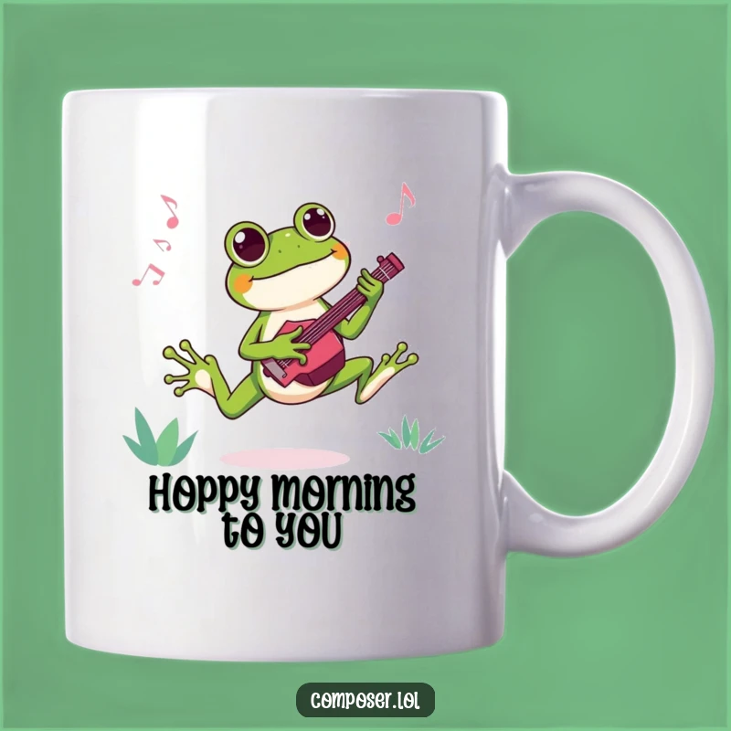 Funny Frog Composer Mug: Leap into Music with this Joyful Gift