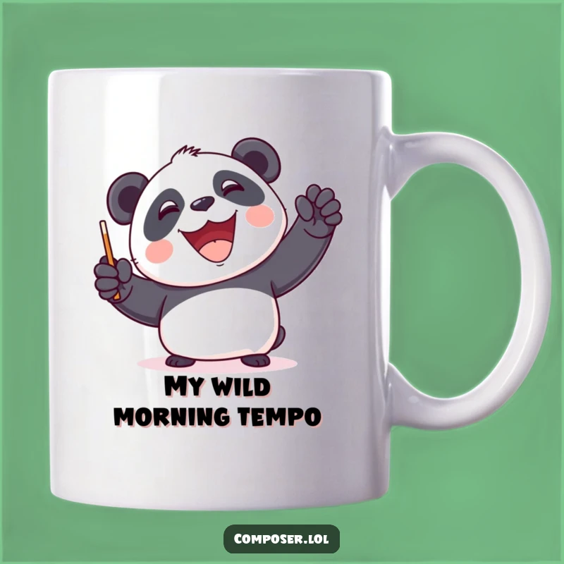 Funny Panda Conductor Mug - Hilarious Symphony Gift for Music Lovers