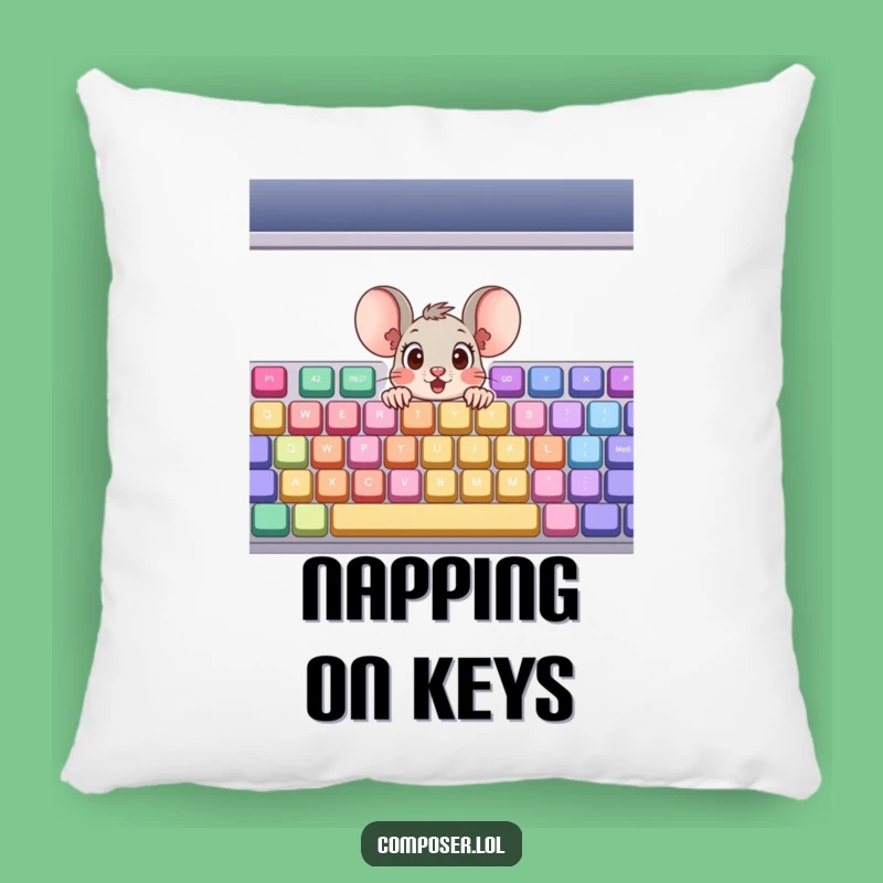 Funny Mouse Keyboard Pillow: Cozy Comfort with a Musical Surprise