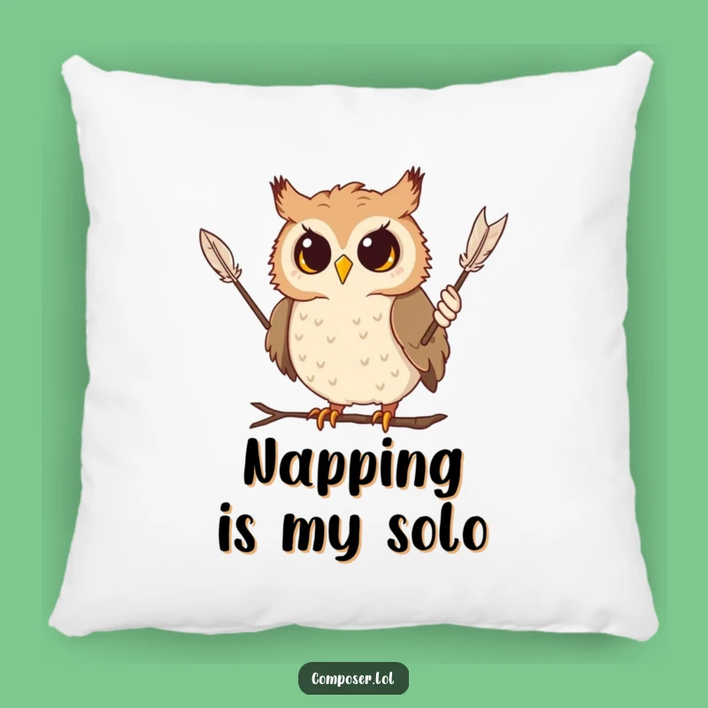Funny Curious Owl Pillow: Snuggle Up with This Hilarious Musical Companion