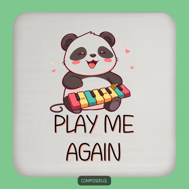 Funny Panda Xylophone Coasters - Protect Surfaces With Musical Fun