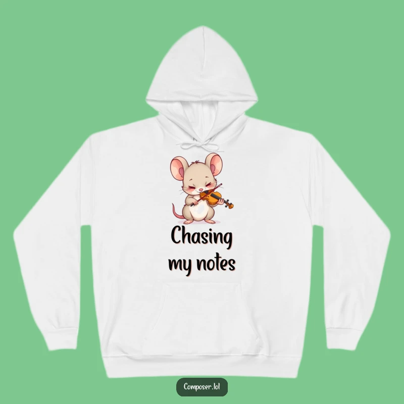 Funny Mouse Violinist Hoodie: Cozy and Hilarious Maestro Sweatshirt, Great Gift