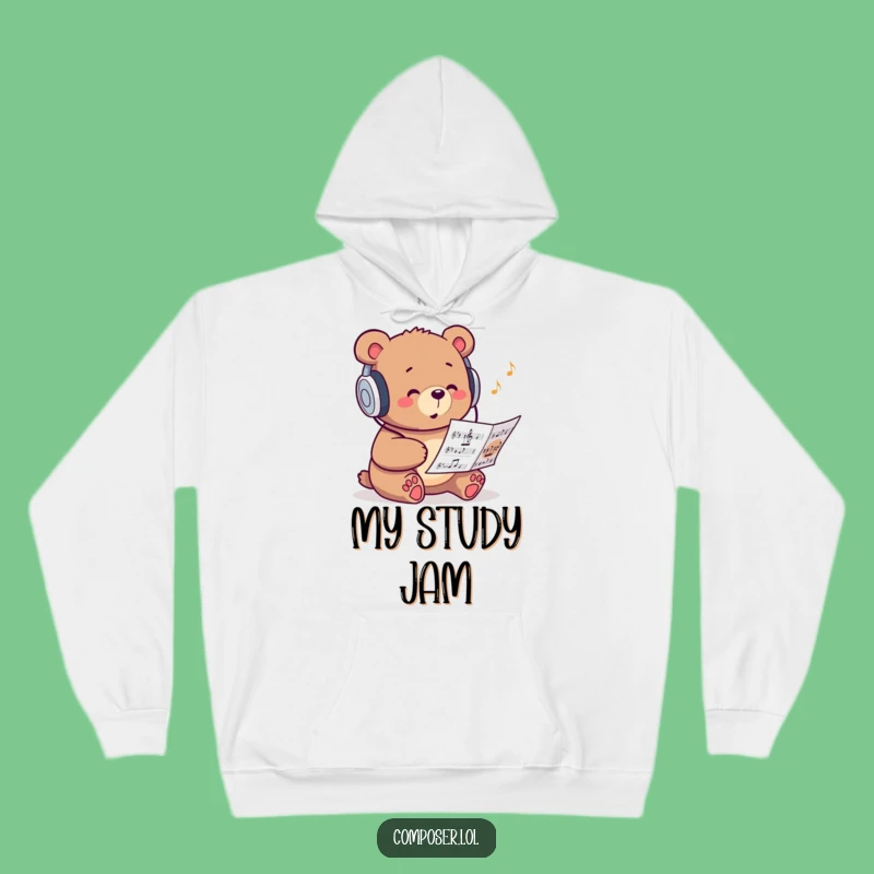 Funny Bear DJ Hoodie: Cozy Up with This Bear's Musical Vibes!