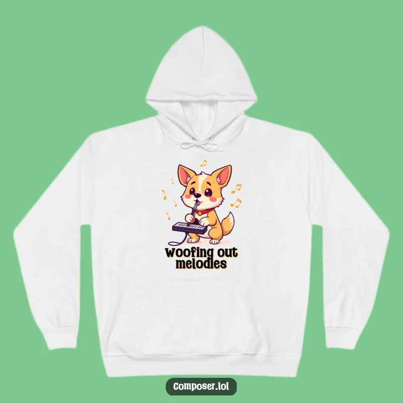 Funny Dog Composer Barking Hoodie: Cozy, Comedic Swag for Music-Loving Dog Owners
