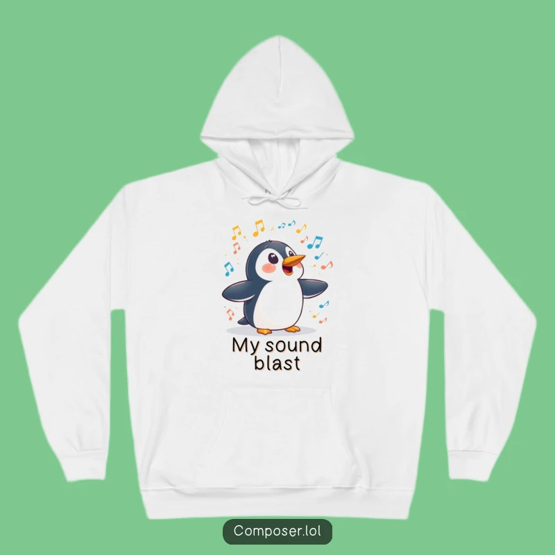 Funny Penguin Symphony Hoodie: Cozy Up with Surprising Sounds