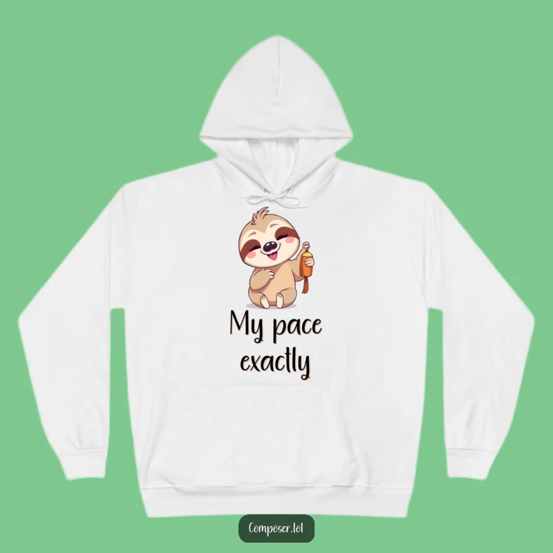 Funny Sloth Chime Hoodie - Cozy Comfort for the Relaxed Soul