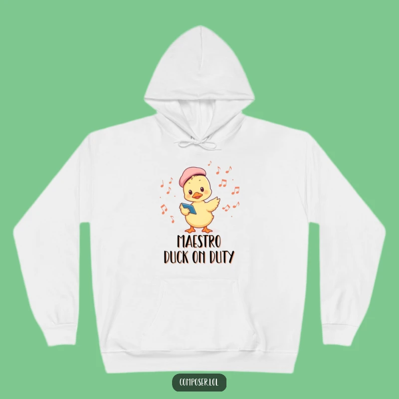 Funny Duckling Conductor Hoodie - Cozy Maestro Style, Perfect Gift!