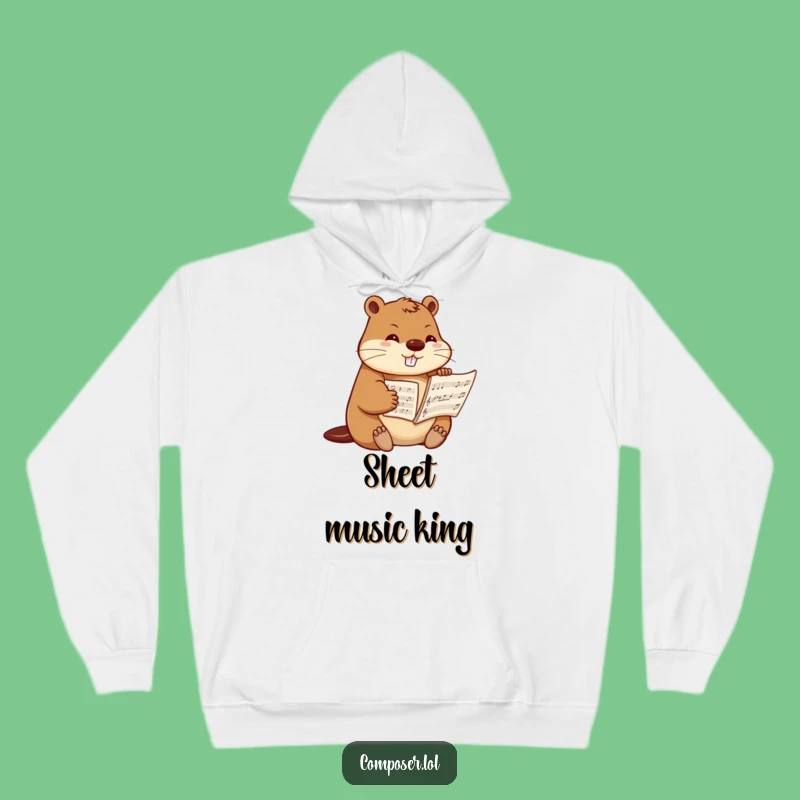 Funny Beaver Composer Hoodie: Cozy Up with Musical Precision