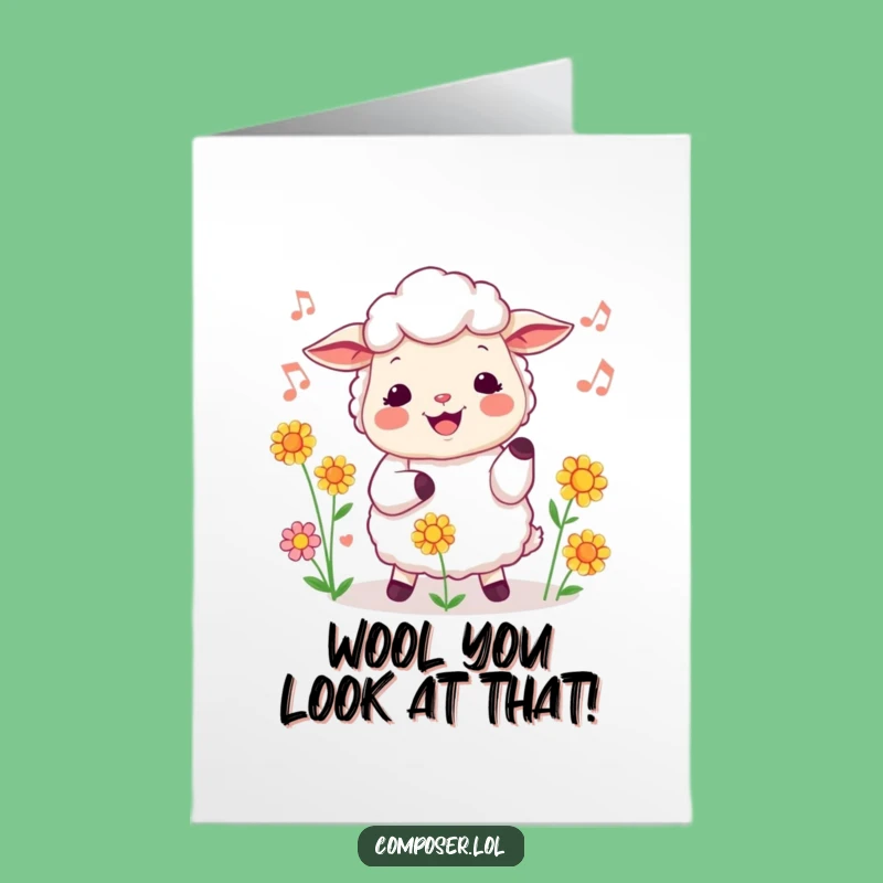 Free Printable Sheep Conductor Congrats Card - Funny Downloadable Gift