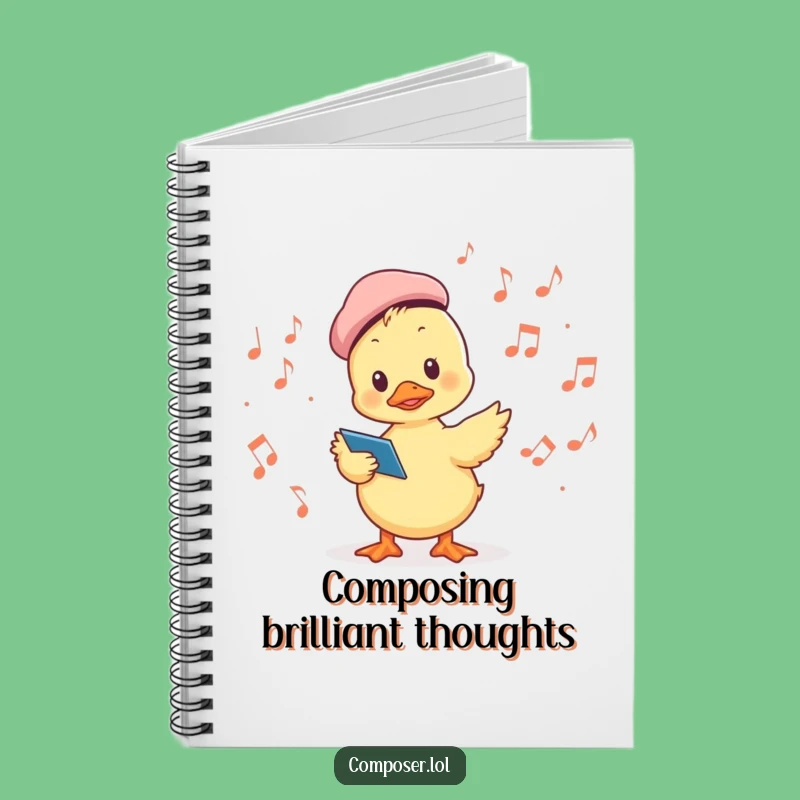 Funny Duckling Conductor Notebook - Compose Your Thoughts, Perfect Gift!