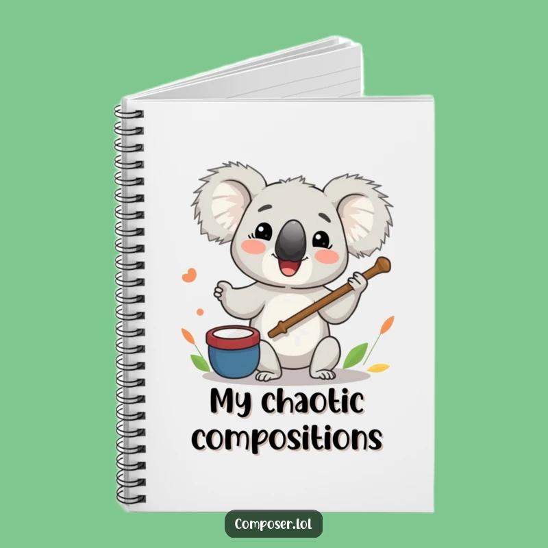 Funny Koala Conductor Notebook: Hilarious Maestro Journal for Music Lovers Gift
