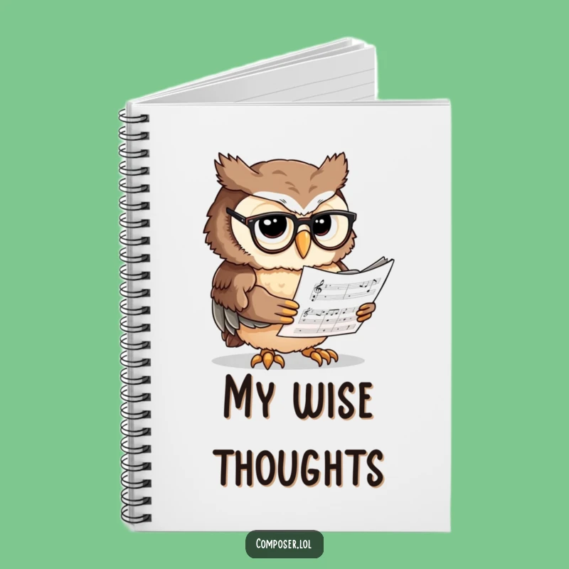 Funny Owl Scholar Notebook - Jot Down Your Brilliant Ideas