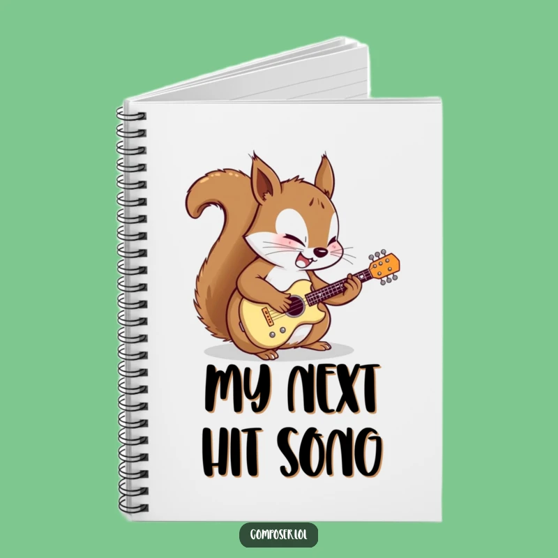 Funny Squirrel Guitarist Notebook: Jot Down Ideas with Focused Joy!