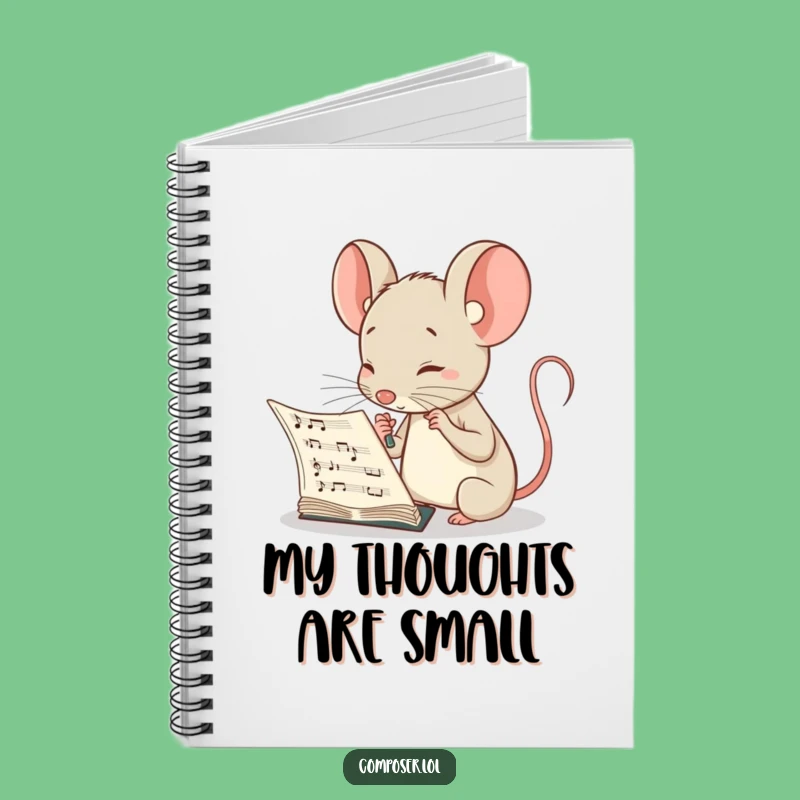 Funny Mouse Composer Notebook: Journal for Musical Insights and Deep Thoughts
