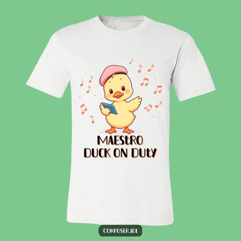 Funny Duckling Conductor T-Shirt - Maestro Quack Vibes, Perfect Gift!