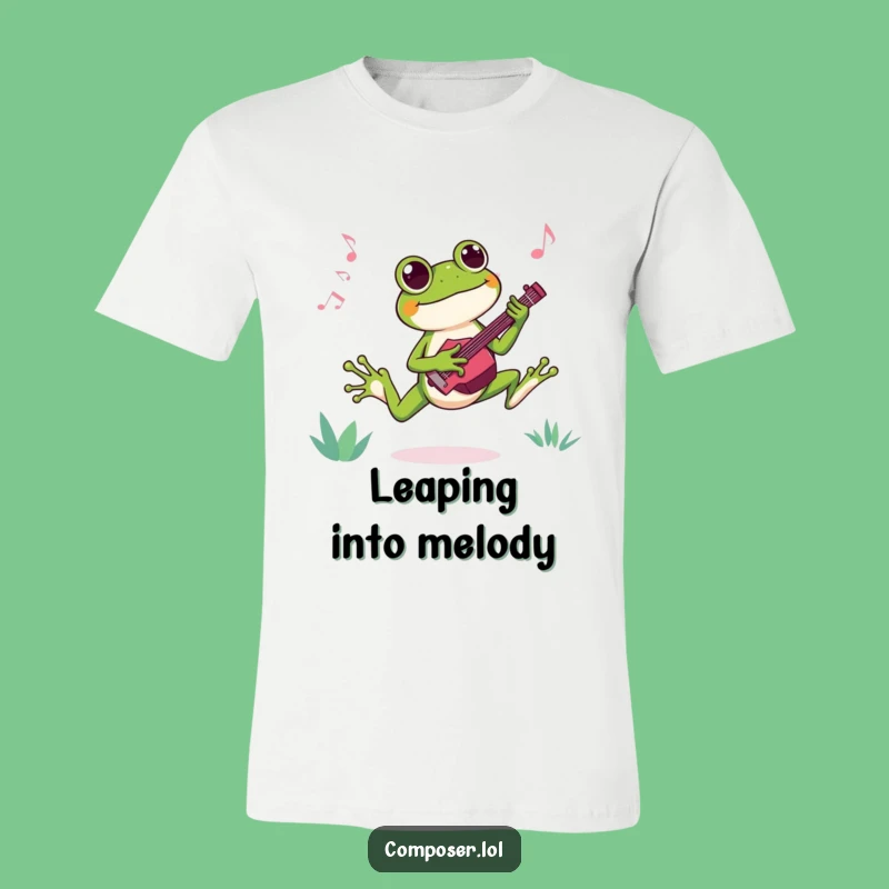 Funny Frog Composer T-Shirt: Wear Your Musical Excitement Loudly