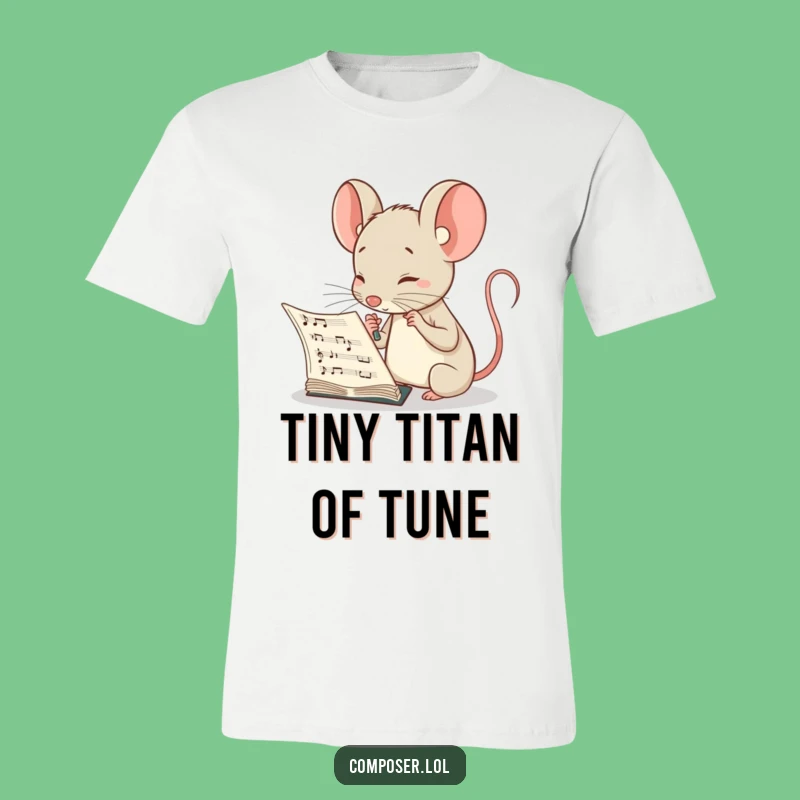 Funny Mouse Composer T-Shirt: Wear Your Intellectual Musical Passion